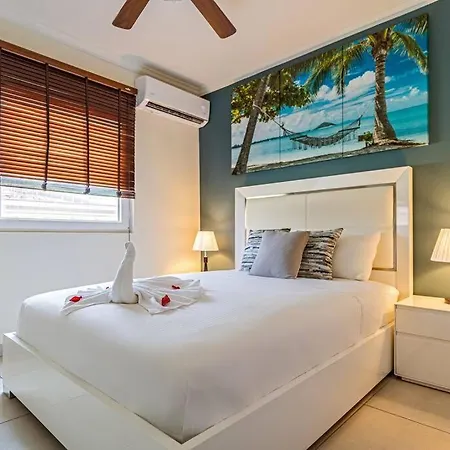 Affordable Family Apartment Only 350 Yards From Eagle Beach